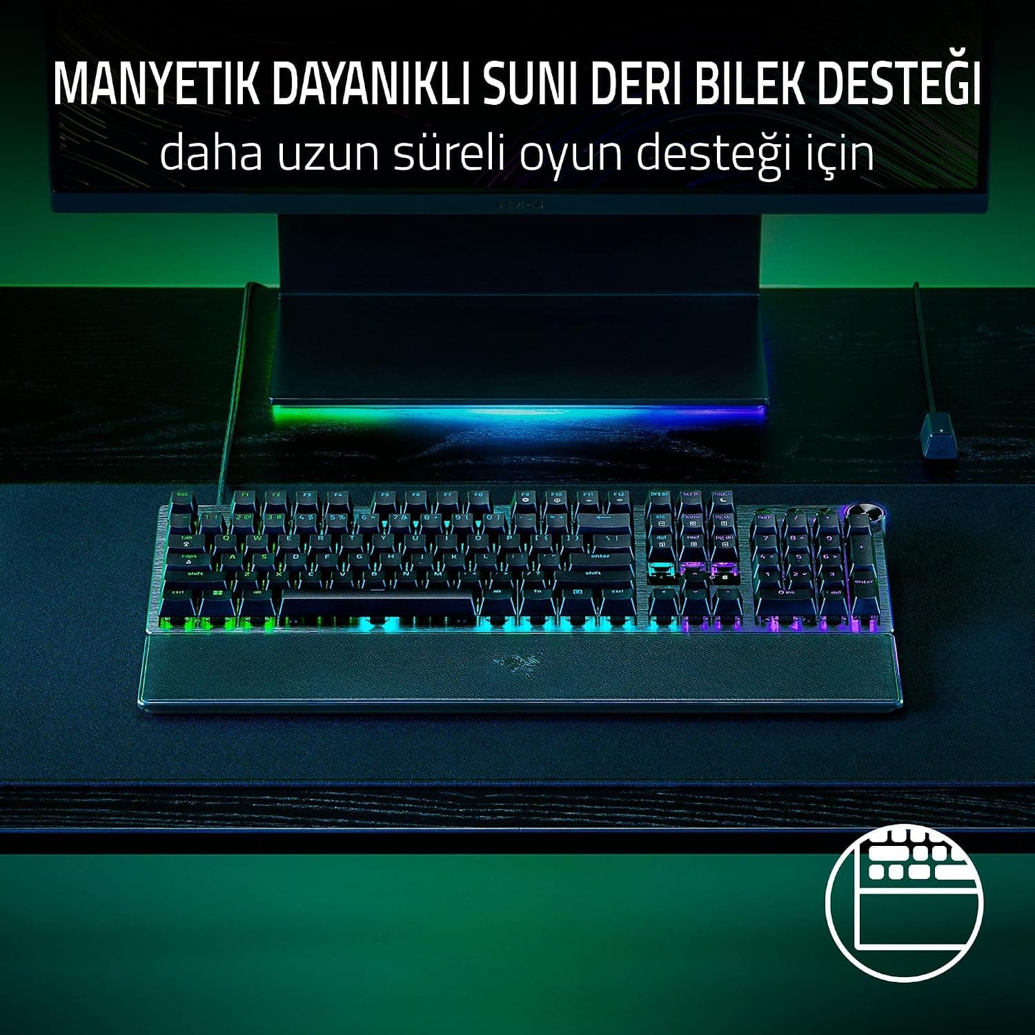 کیبورد گیمینگ Razer مدل Huntsman V3 Pro سوئیچ آنالوگ نوری مشکی ABD کیبورد گیمینگ Razer مدل Huntsman V3 Pro سوئیچ آنالوگ نوری مشکی ABD