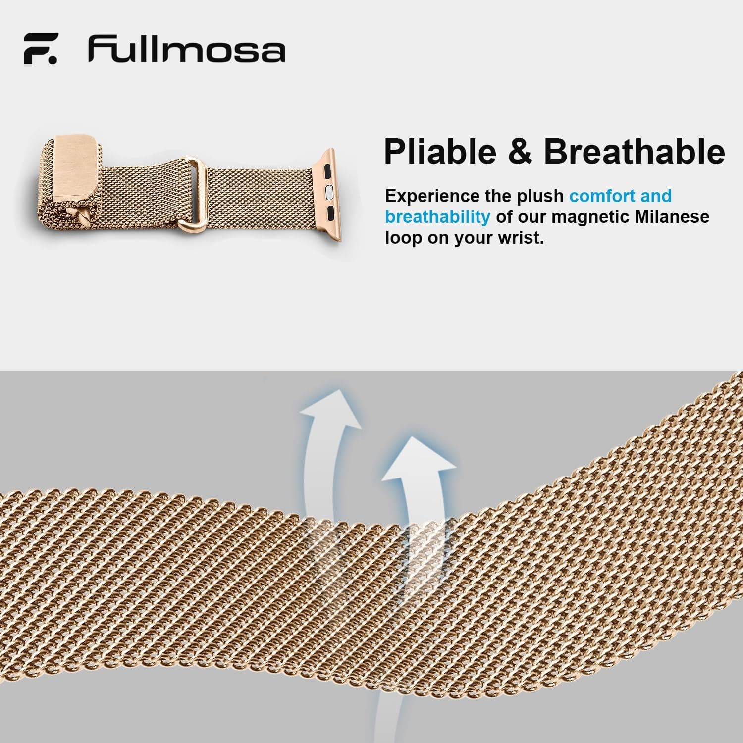 بند ساعت زنانه و مردانه Fullmosa میلانی سازگار با Apple Watch بند ساعت زنانه و مردانه Fullmosa میلانی سازگار با Apple Watch