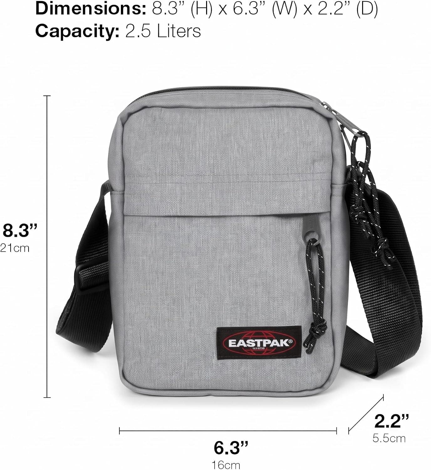 کیف دوشی یونیسکس Eastpak مدل The One خاکستری استاندارد کیف دوشی یونیسکس Eastpak مدل The One خاکستری استاندارد