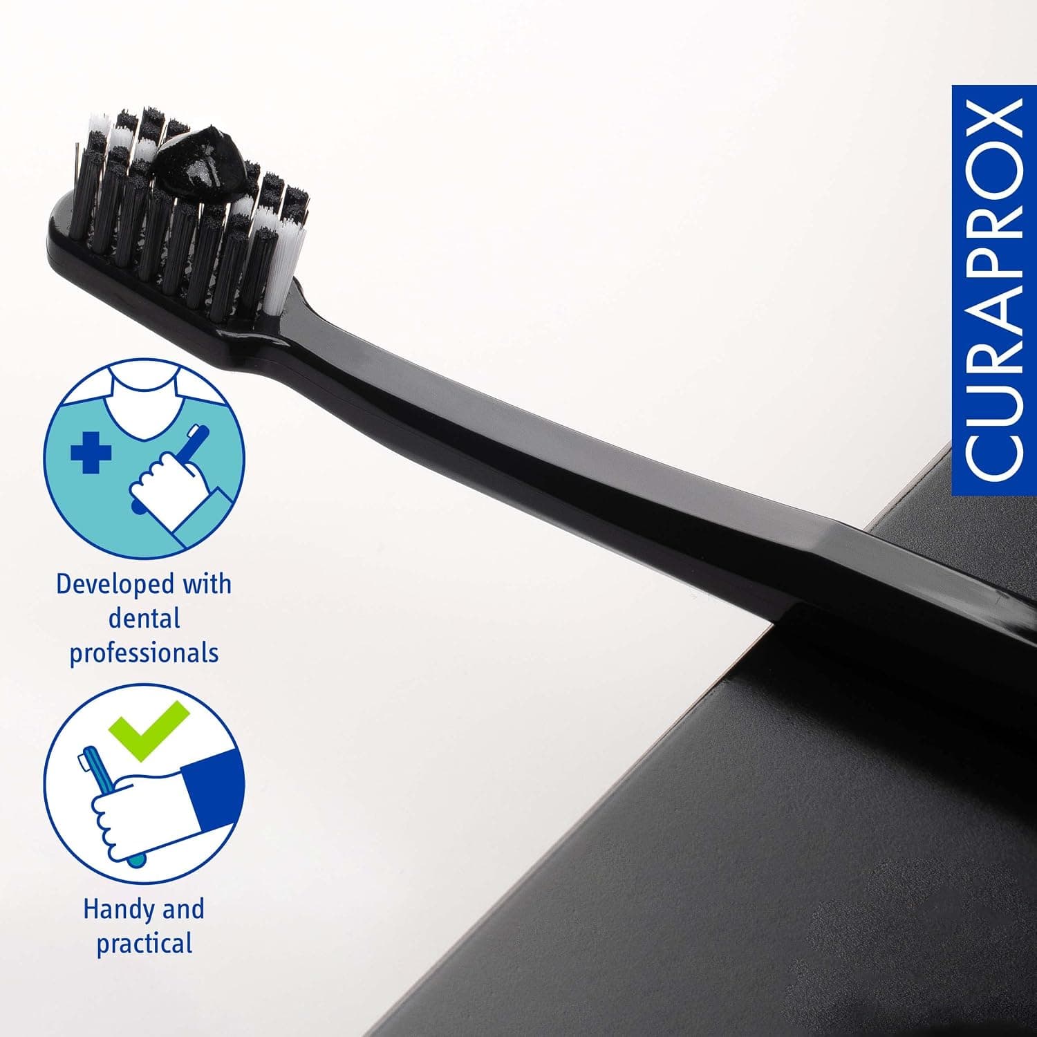 مسواک دوتایی Curaprox Black is White فوقالعاده نرم مشکی و سفید مسواک دوتایی Curaprox Black is White فوقالعاده نرم مشکی و سفید