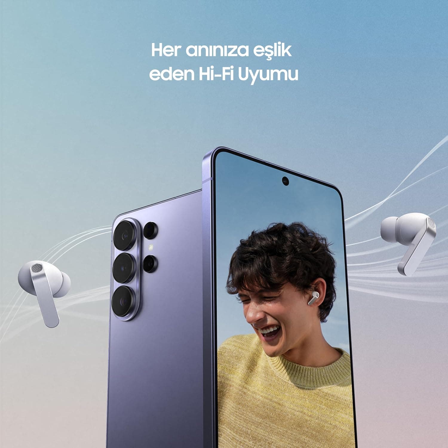 هدفون بلوتوثی Samsung Galaxy Buds4 Pro سفید با بدنه فلزی، بلندگوی دوطرفه و آمپلیفایر دوگانه، ANC بهبودیافته و کنترل تطبیقی نویز هدفون بلوتوثی Samsung Galaxy Buds4 Pro سفید با بدنه فلزی، بلندگوی دوطرفه و آمپلیفایر دوگانه، ANC بهبودیافته و کنترل تطبیقی نویز
