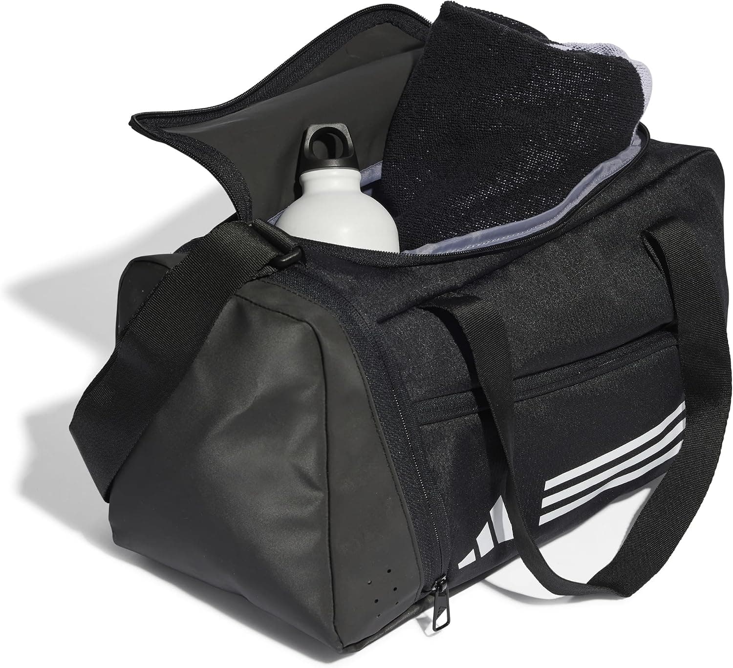 ساک ورزشی بزرگسالان زنانه و مردانه adidas Essentials 3-Stripes مشکی Xsmall, NS ساک ورزشی بزرگسالان زنانه و مردانه adidas Essentials 3-Stripes مشکی Xsmall, NS