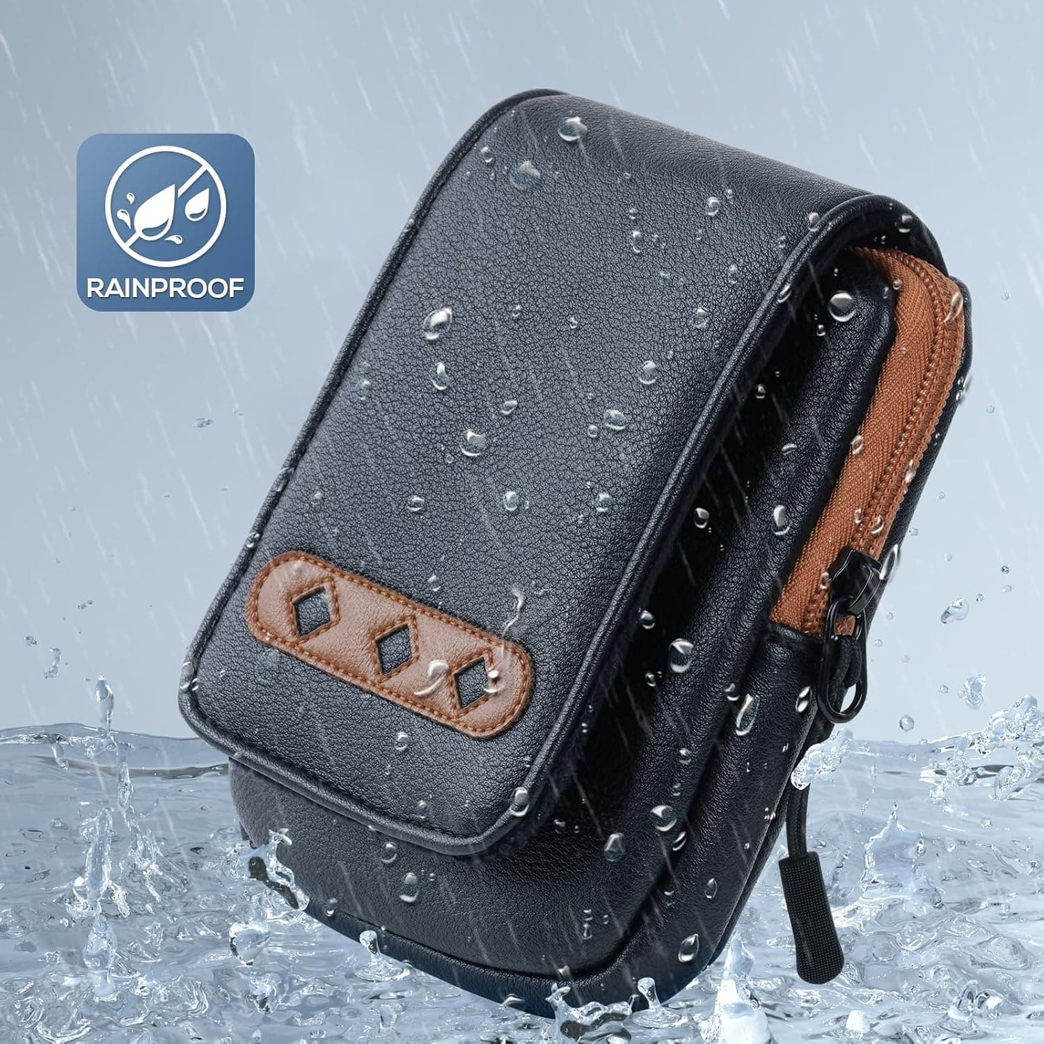 کیف حمل مسافتیاب گلف LZFAN چرمی ضدآب مناسب Bushnell و Callaway با بستهشدن مغناطیسی کیف حمل مسافتیاب گلف LZFAN چرمی ضدآب مناسب Bushnell و Callaway با بستهشدن مغناطیسی