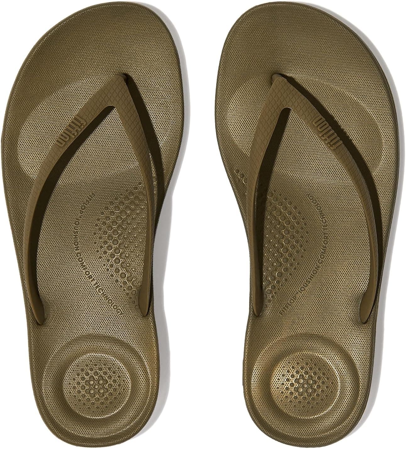 صندل لاانگشتی زنانه FitFlop تخت ساده مدل Iqushion صندل لاانگشتی زنانه FitFlop تخت ساده مدل Iqushion