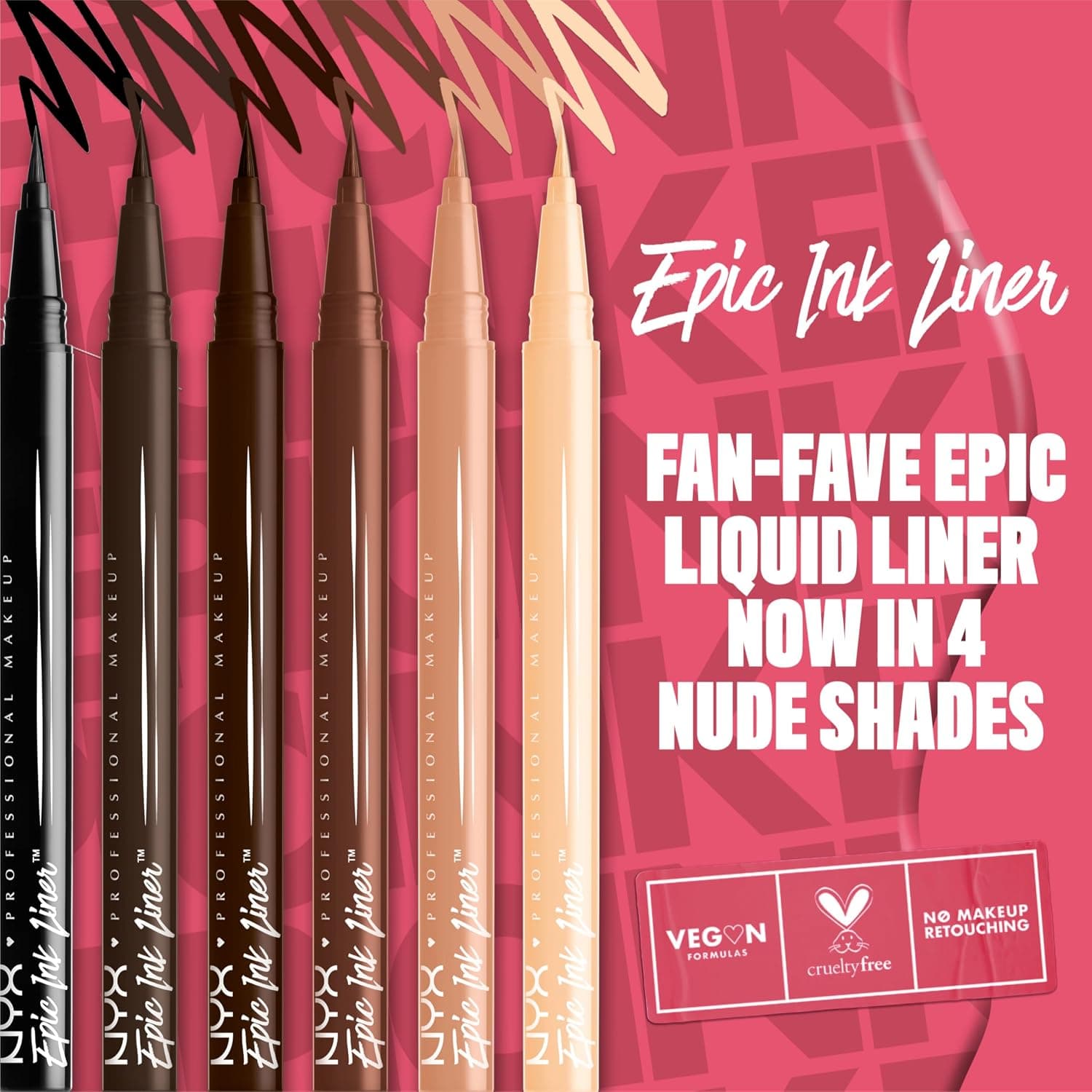 خط چشم مایع قلمی NYX PROFESSIONAL MAKEUP Epic Ink نوک نمدی انعطافپذیر ضدآب رنگ 04 Milk Chocolate خط چشم مایع قلمی NYX PROFESSIONAL MAKEUP Epic Ink نوک نمدی انعطافپذیر ضدآب رنگ 04 Milk Chocolate