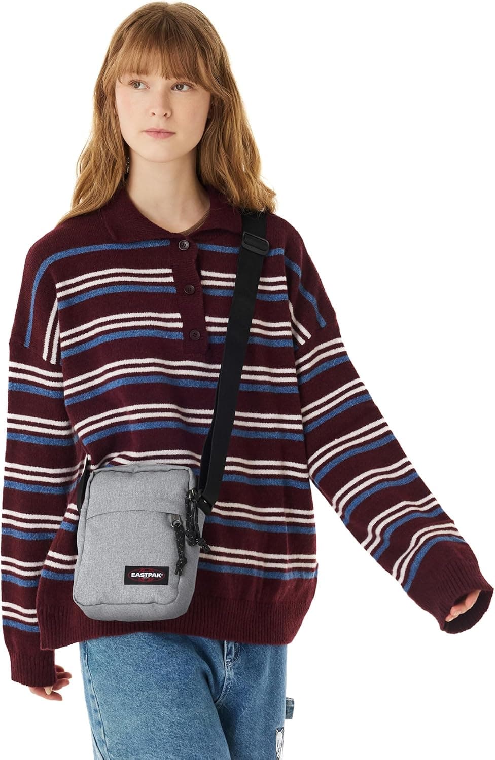 کیف دوشی یونیسکس Eastpak مدل The One خاکستری استاندارد کیف دوشی یونیسکس Eastpak مدل The One خاکستری استاندارد