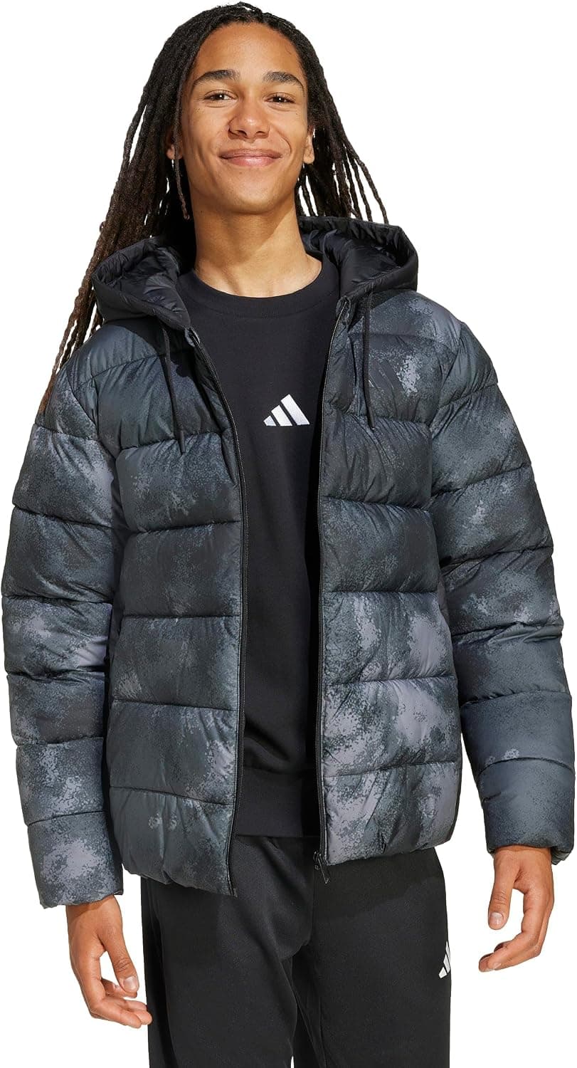 ژاکت مردانه adidas پافر کلاهدار Essentials CLIMAWARM با پر مصنوعی ژاکت مردانه adidas پافر کلاهدار Essentials CLIMAWARM با پر مصنوعی