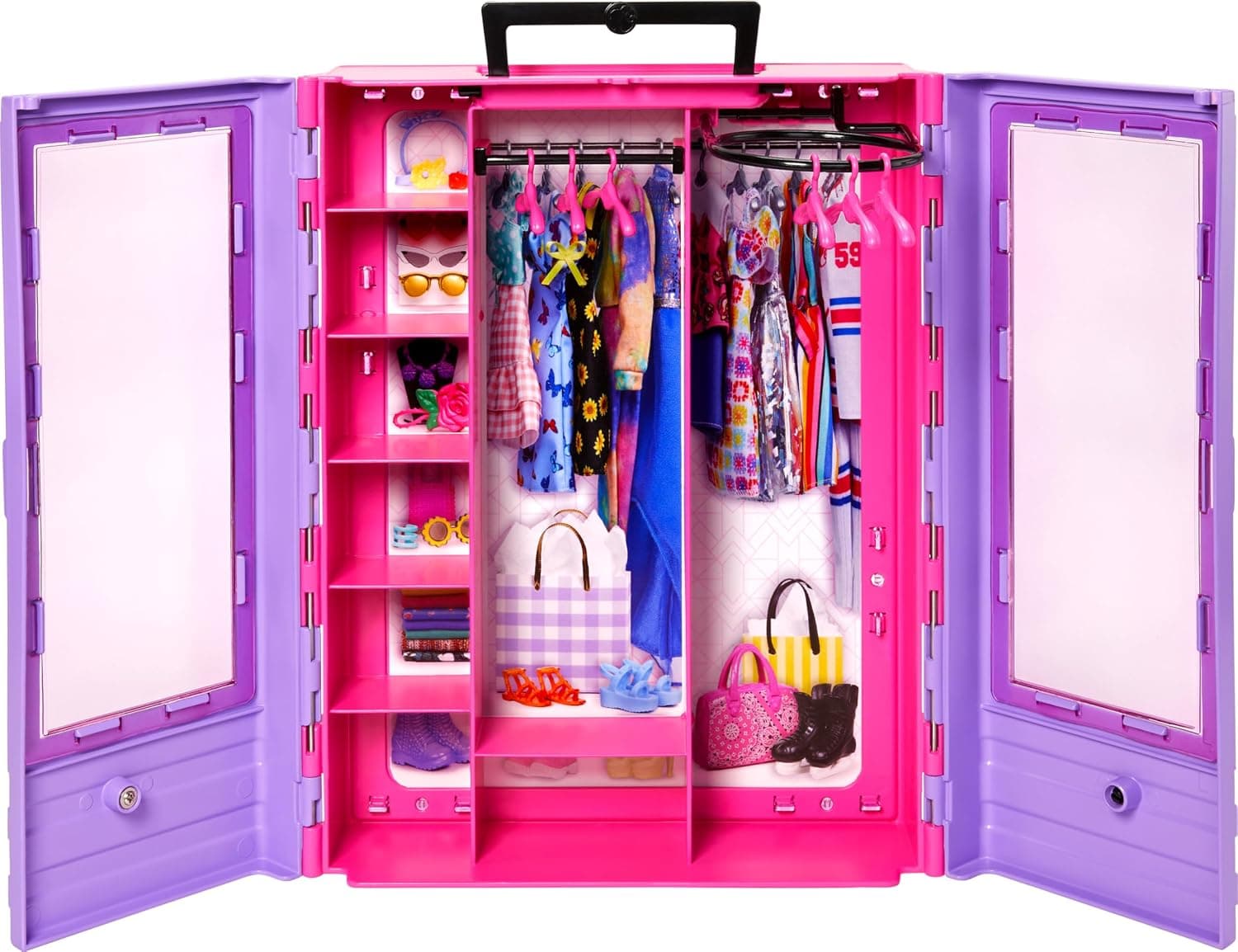 اکسسوری کمد لباس Barbie Fashionistas Ultimate، 6 چوبلباسی، مناسب بالای 3 سال اکسسوری کمد لباس Barbie Fashionistas Ultimate، 6 چوبلباسی، مناسب بالای 3 سال