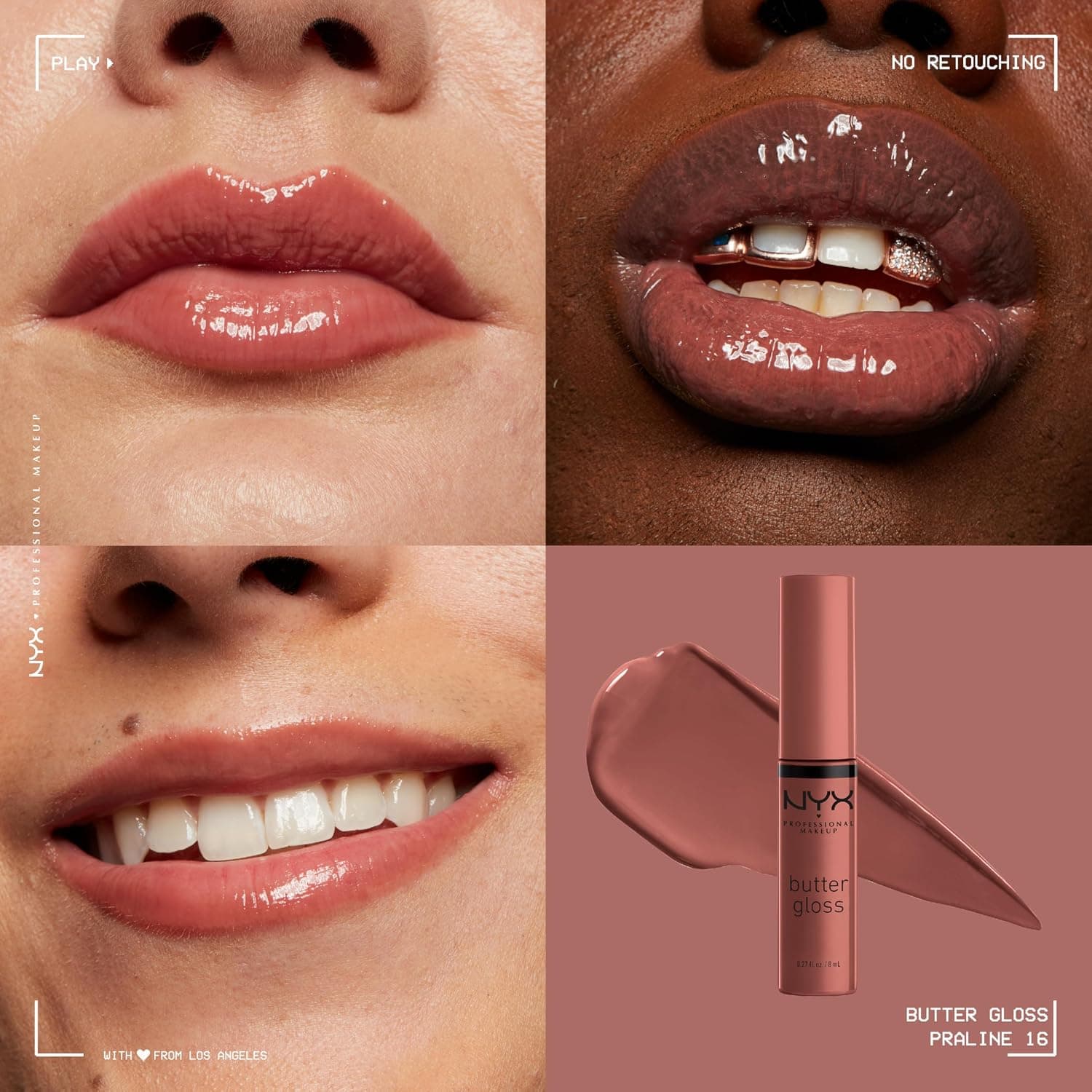 برق لب NYX PROFESSIONAL MAKEUP غیرچسبناک با پوشش شفاف تا متوسط رنگ Praline (نود تیره) برق لب NYX PROFESSIONAL MAKEUP غیرچسبناک با پوشش شفاف تا متوسط رنگ Praline (نود تیره)