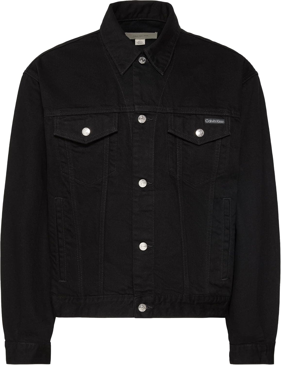 ژاکت مردانه Calvin Klein مشکی تراکر مدل 90S CK CLASSIC ژاکت مردانه Calvin Klein مشکی تراکر مدل 90S CK CLASSIC