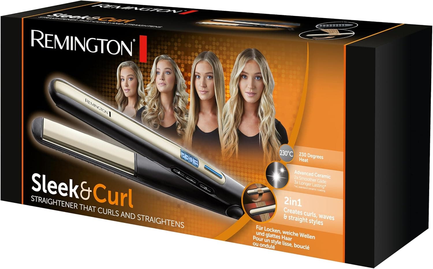 اتو مو Remington مدل S6500 با قابلیت صاف و فر کردن اتو مو Remington مدل S6500 با قابلیت صاف و فر کردن