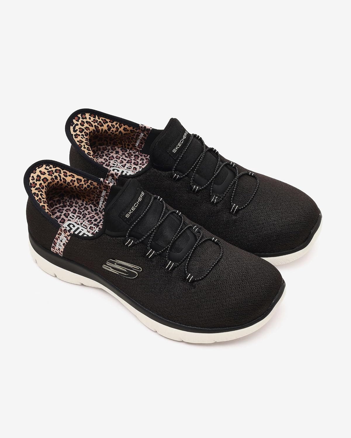 کتانی زنانه Skechers SUMMITS LEOPARD CHIC مدل 150275TK BKMT کتانی زنانه Skechers SUMMITS LEOPARD CHIC مدل 150275TK BKMT
