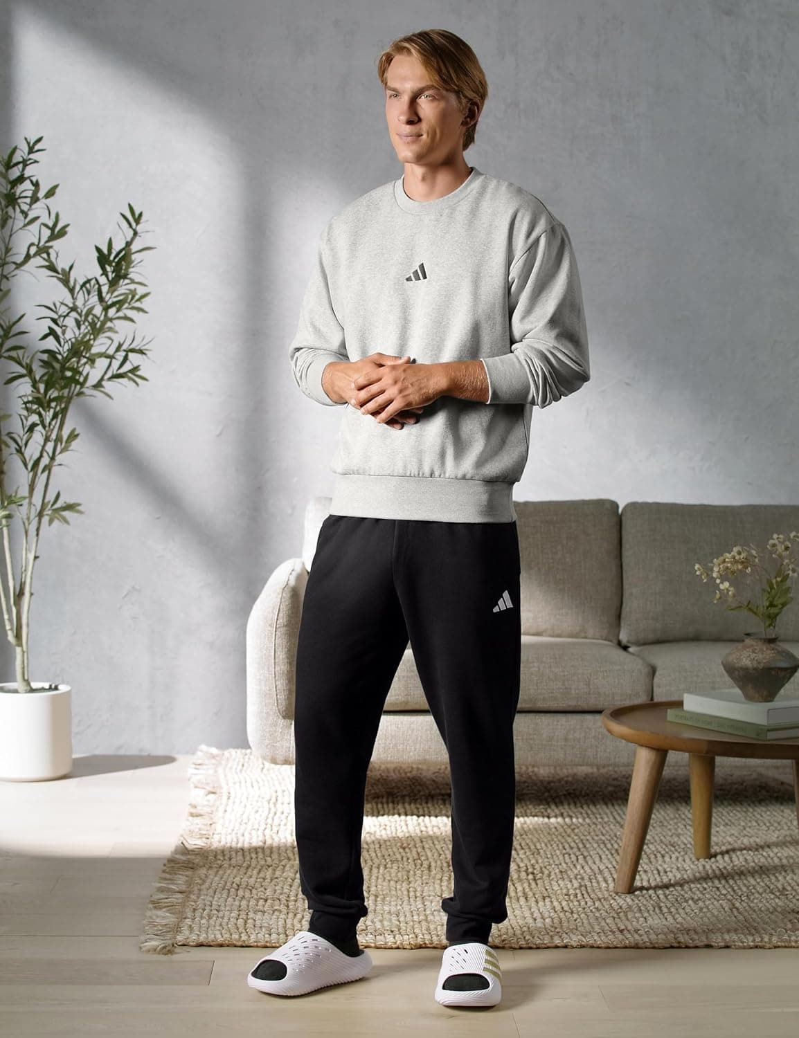دمپایی مردانه adidas روزمره بژ مدل Purechill دمپایی مردانه adidas روزمره بژ مدل Purechill