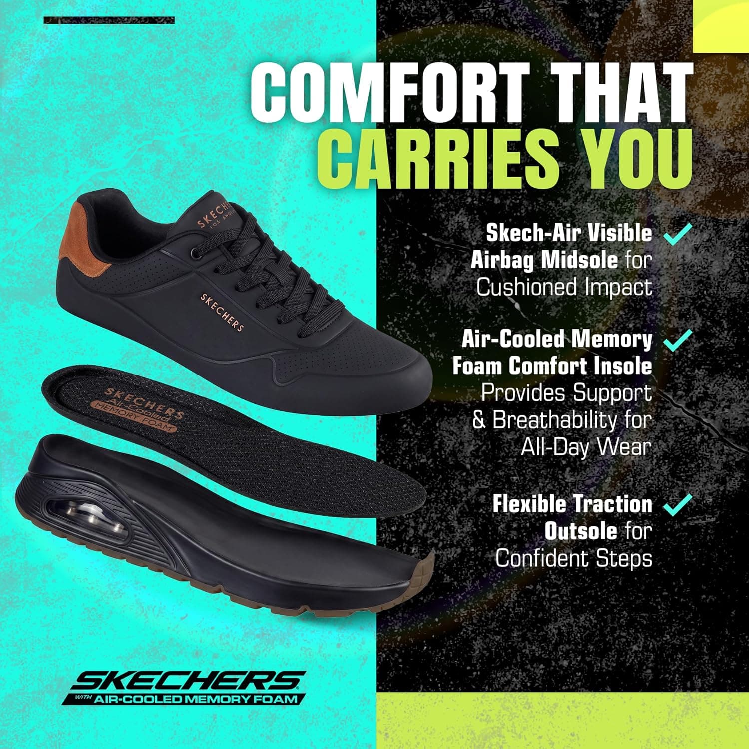 کفش ورزشی مردانه Skechers مدل Uno-Suited on Air کفش ورزشی مردانه Skechers مدل Uno-Suited on Air