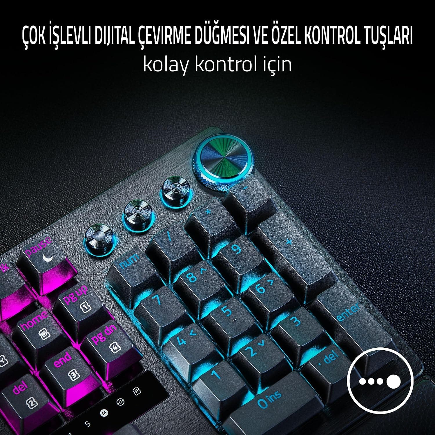 کیبورد گیمینگ Razer مدل Huntsman V3 Pro سوئیچ آنالوگ نوری مشکی ABD کیبورد گیمینگ Razer مدل Huntsman V3 Pro سوئیچ آنالوگ نوری مشکی ABD