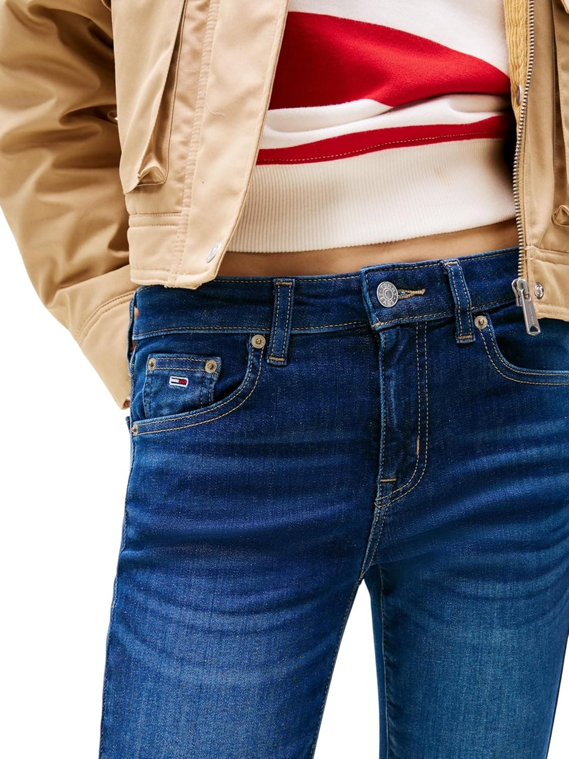 شلوار زنانه Tommy Jeans SOPHIE LW SKN مدل CH0258 شلوار زنانه Tommy Jeans SOPHIE LW SKN مدل CH0258