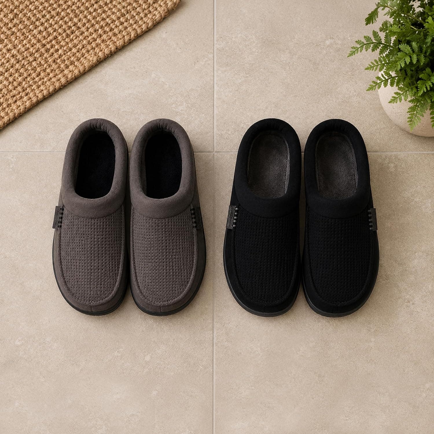 دمپایی مردانه Dearfoams کلاگ میکروفایبر جیر مدل Brendan دمپایی مردانه Dearfoams کلاگ میکروفایبر جیر مدل Brendan