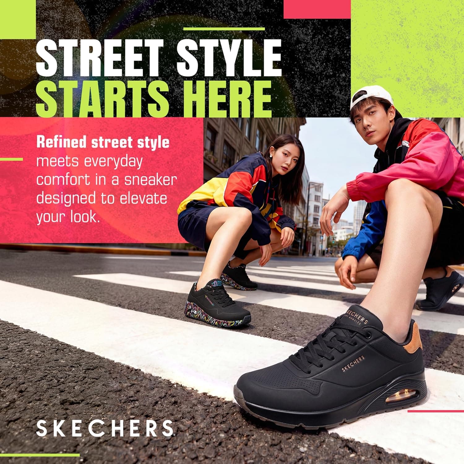کفش ورزشی مردانه Skechers مدل Uno-Suited on Air کفش ورزشی مردانه Skechers مدل Uno-Suited on Air