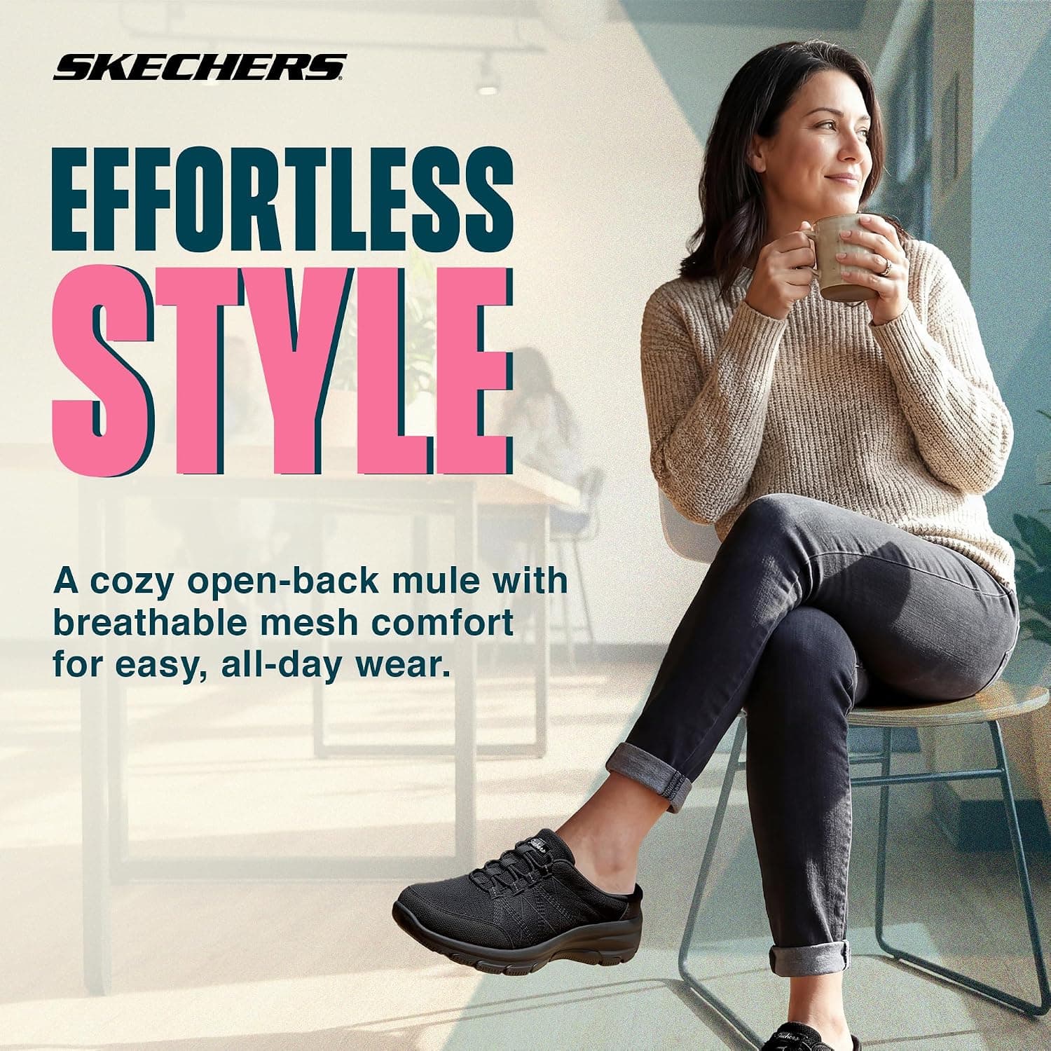 کفش موله زنانه Skechers Easy Going-My Pace کفش موله زنانه Skechers Easy Going-My Pace