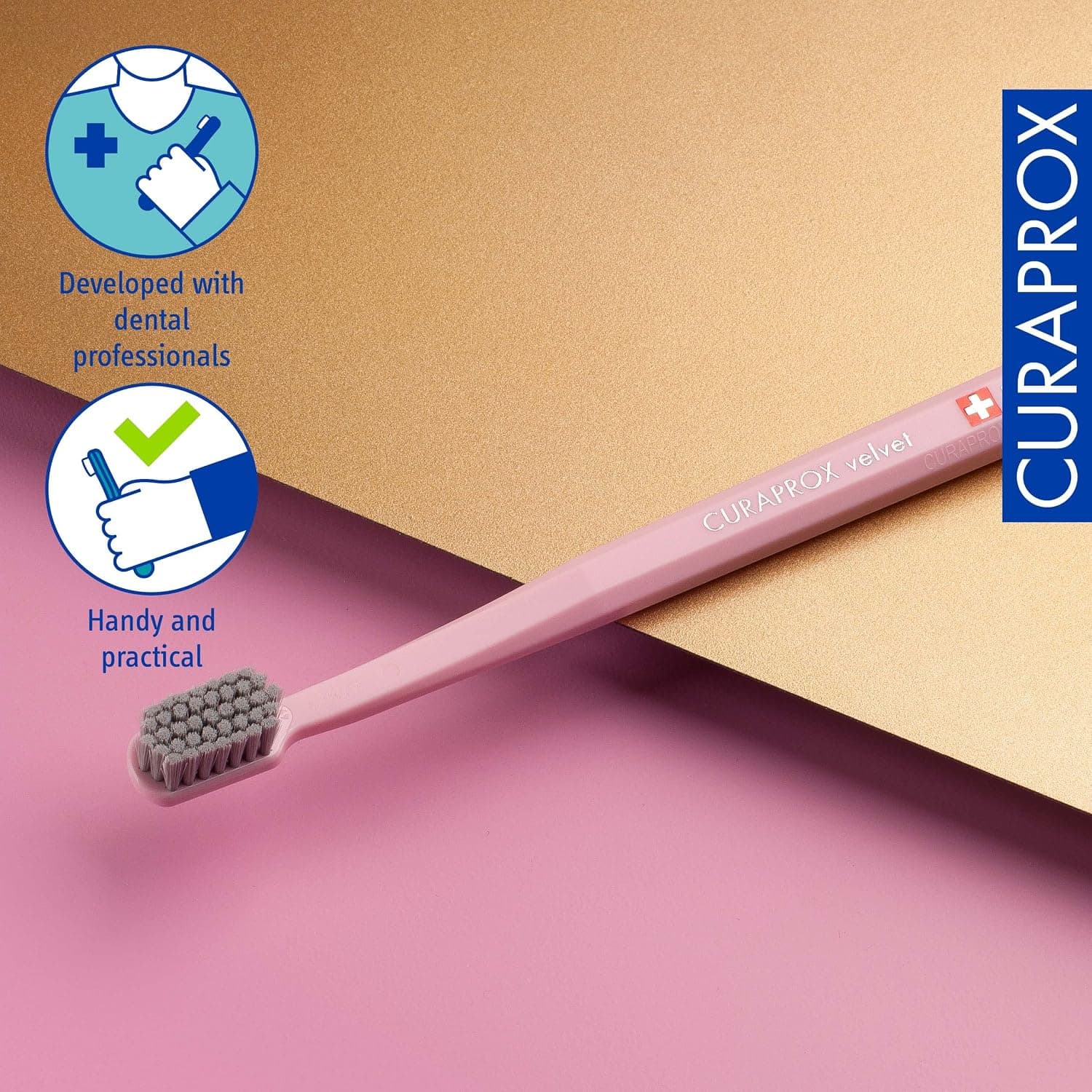 مسواک نرم مخملی برای لثههای حساس Curaprox مدل CS 12460 مسواک نرم مخملی برای لثههای حساس Curaprox مدل CS 12460