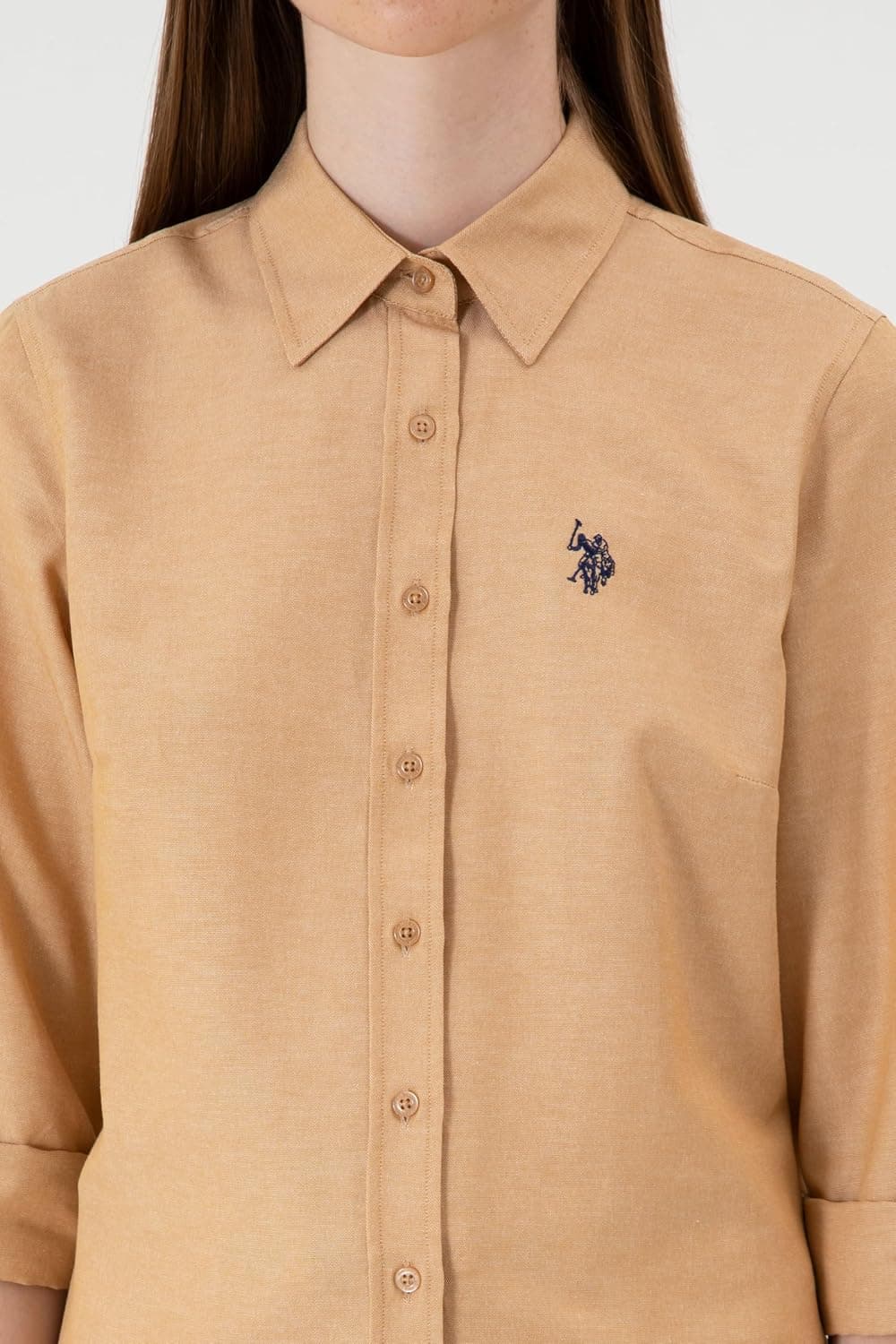 پیراهن زنانه U.S. POLO ASSN. شتری بیسیک مدل 50316711-VR015 پیراهن زنانه U.S. POLO ASSN. شتری بیسیک مدل 50316711-VR015