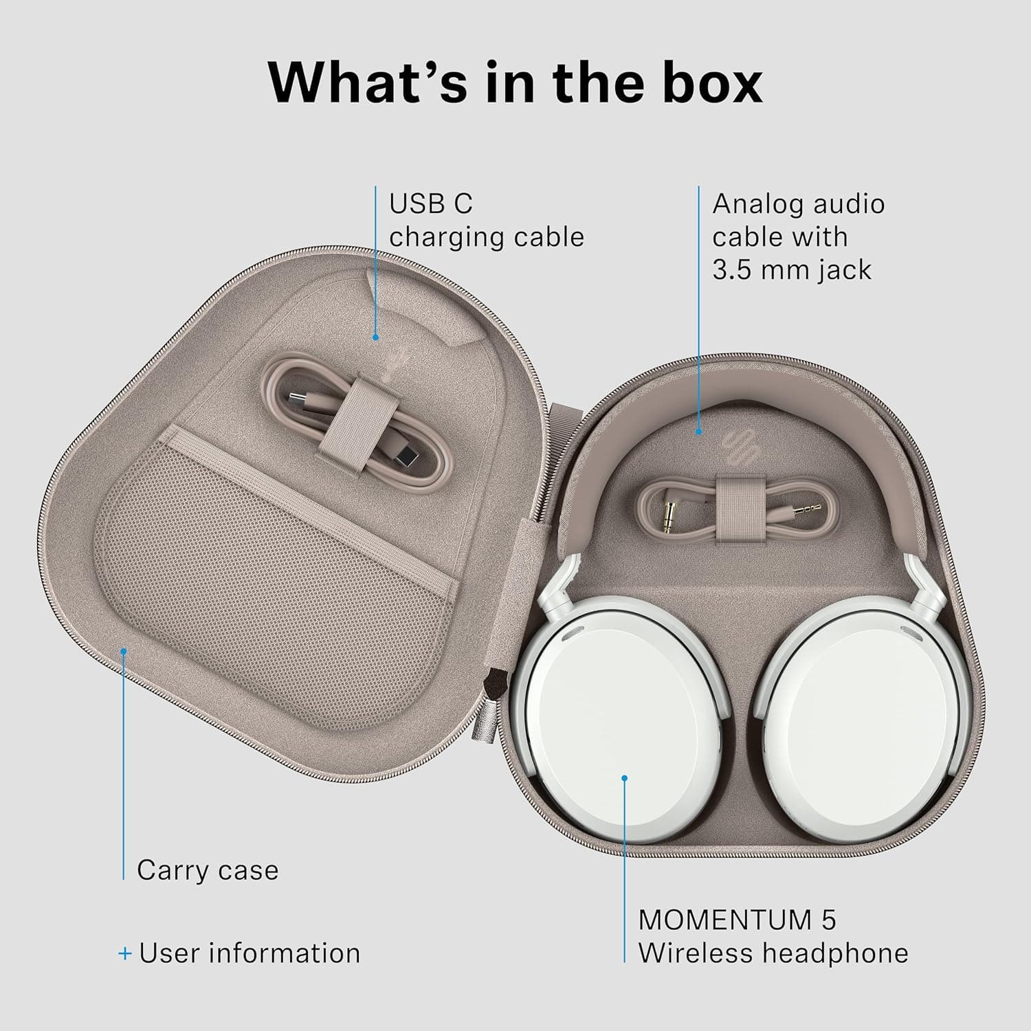 هدفون بیسیم Sennheiser Momentum 5 با حذف نویز مشکی هدفون بیسیم Sennheiser Momentum 5 با حذف نویز مشکی
