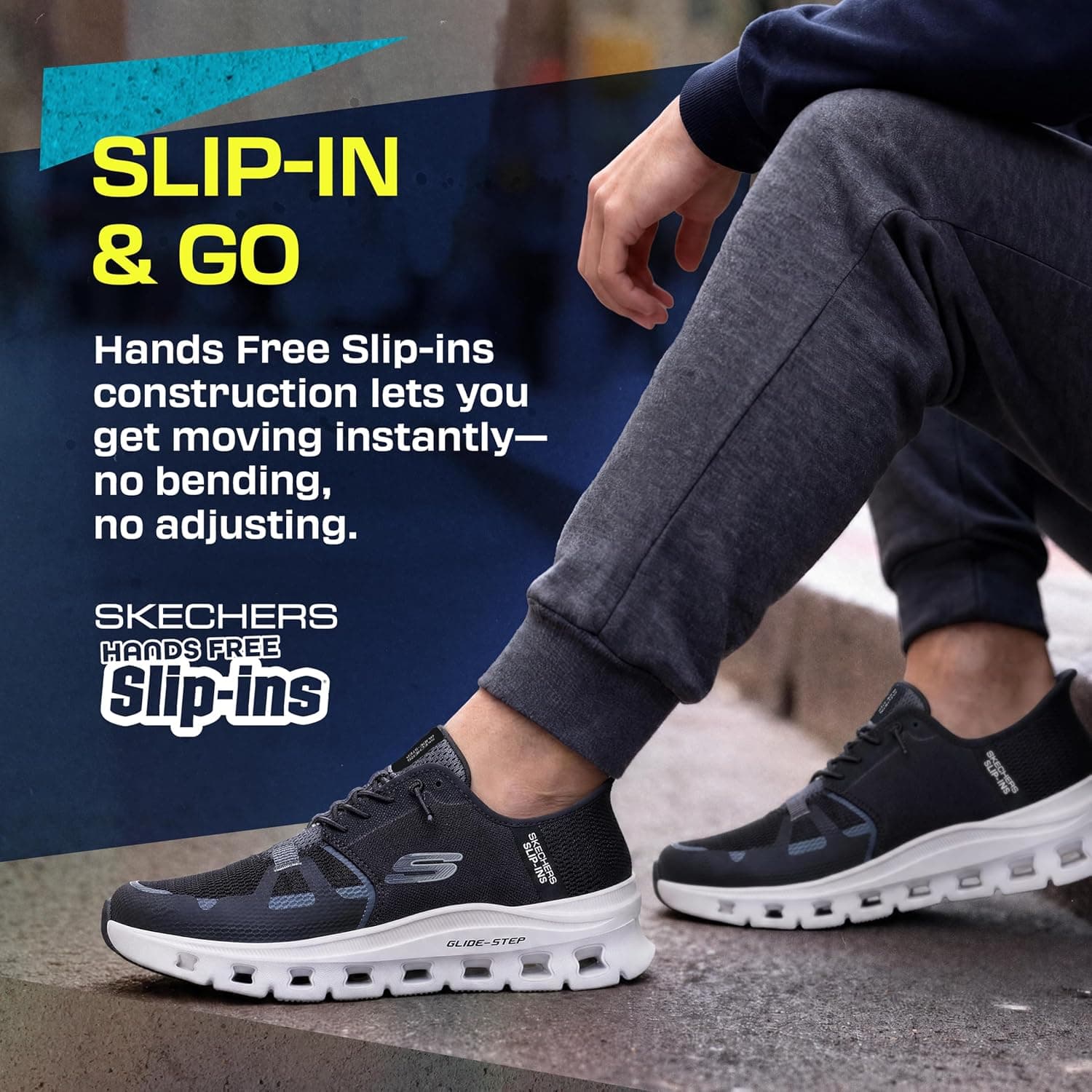 کفش اسنیکر مردانه Skechers مدل Glide-Step Pro با Hands Free Slip-in کفش اسنیکر مردانه Skechers مدل Glide-Step Pro با Hands Free Slip-in
