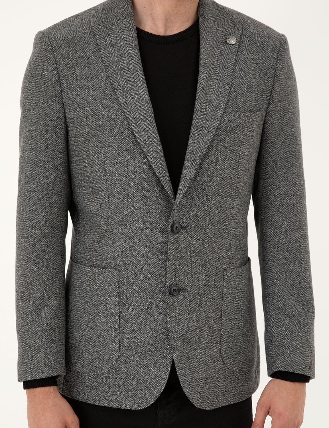 کت مردانه Pierre Cardin خاکستری دودی مدل 50293351-VR058 کت مردانه Pierre Cardin خاکستری دودی مدل 50293351-VR058