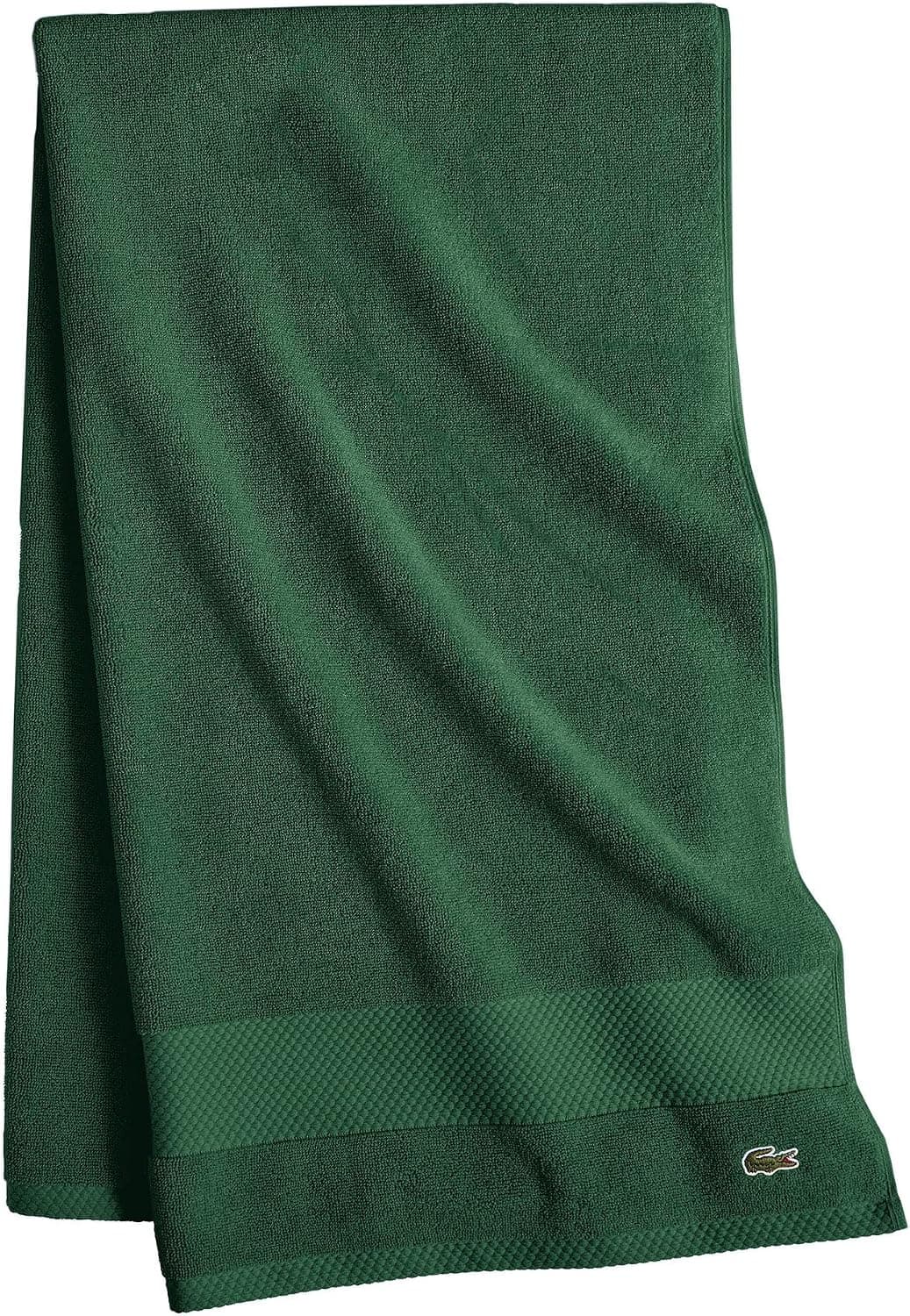 حوله حمام Lacoste Heritage نخی Supima سبز تمساحی 35x70 inch حوله حمام Lacoste Heritage نخی Supima سبز تمساحی 35x70 inch