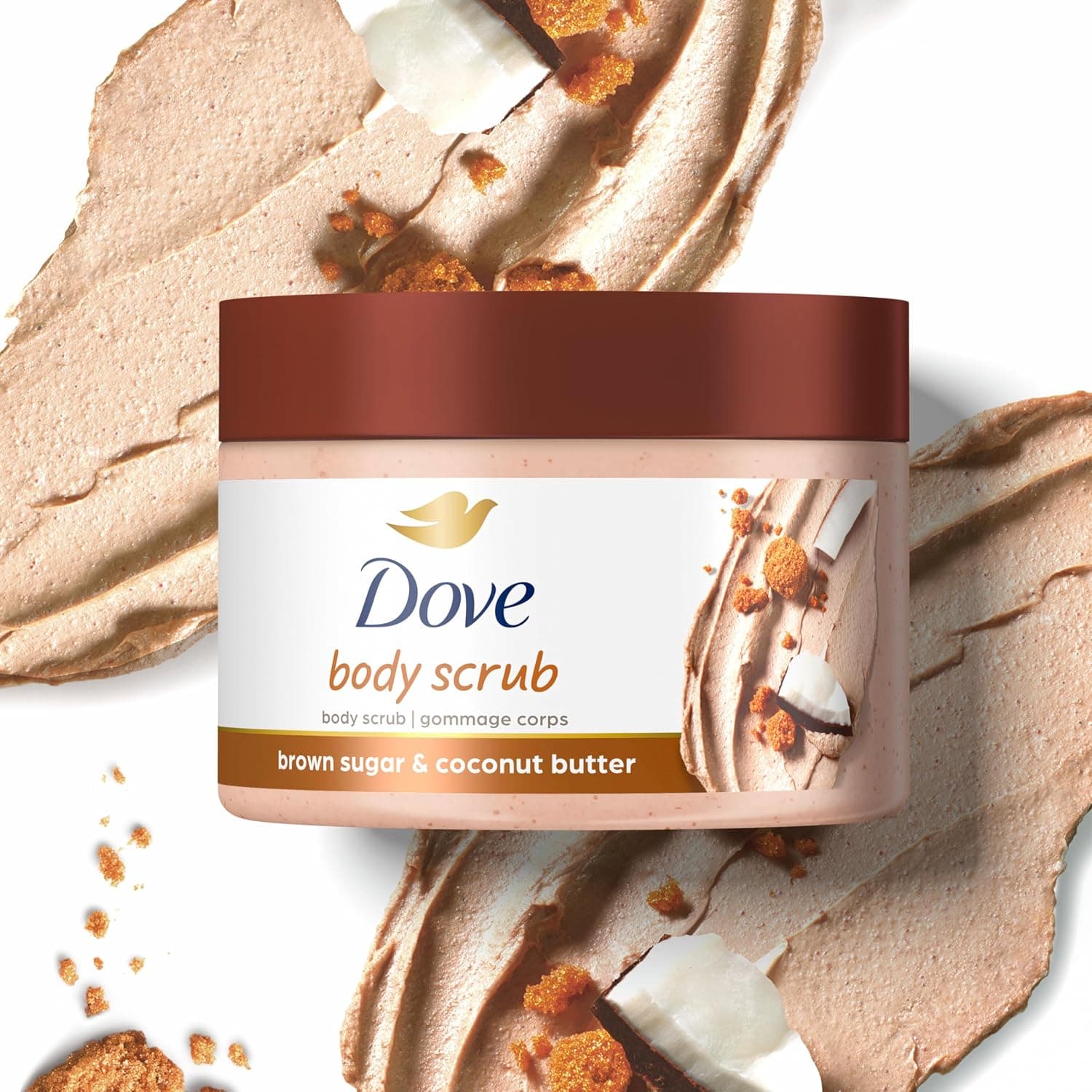اسکراب بدن Dove با شکر قهوهای و کره نارگیل 10.5 oz اسکراب بدن Dove با شکر قهوهای و کره نارگیل 10.5 oz