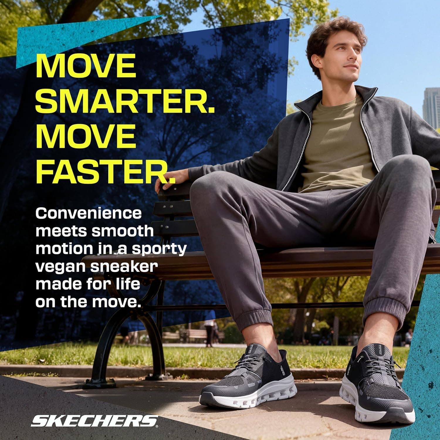 کفش اسنیکر مردانه Skechers مدل Glide-Step Pro با Hands Free Slip-in کفش اسنیکر مردانه Skechers مدل Glide-Step Pro با Hands Free Slip-in