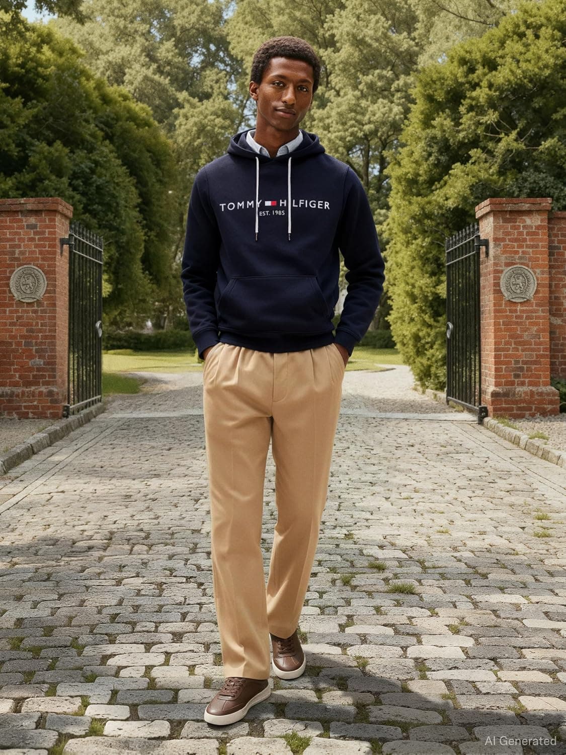هودی مردانه Tommy Hilfiger آستین بلند با لوگوی گلدوزیشده و جیب کانگورویی هودی مردانه Tommy Hilfiger آستین بلند با لوگوی گلدوزیشده و جیب کانگورویی