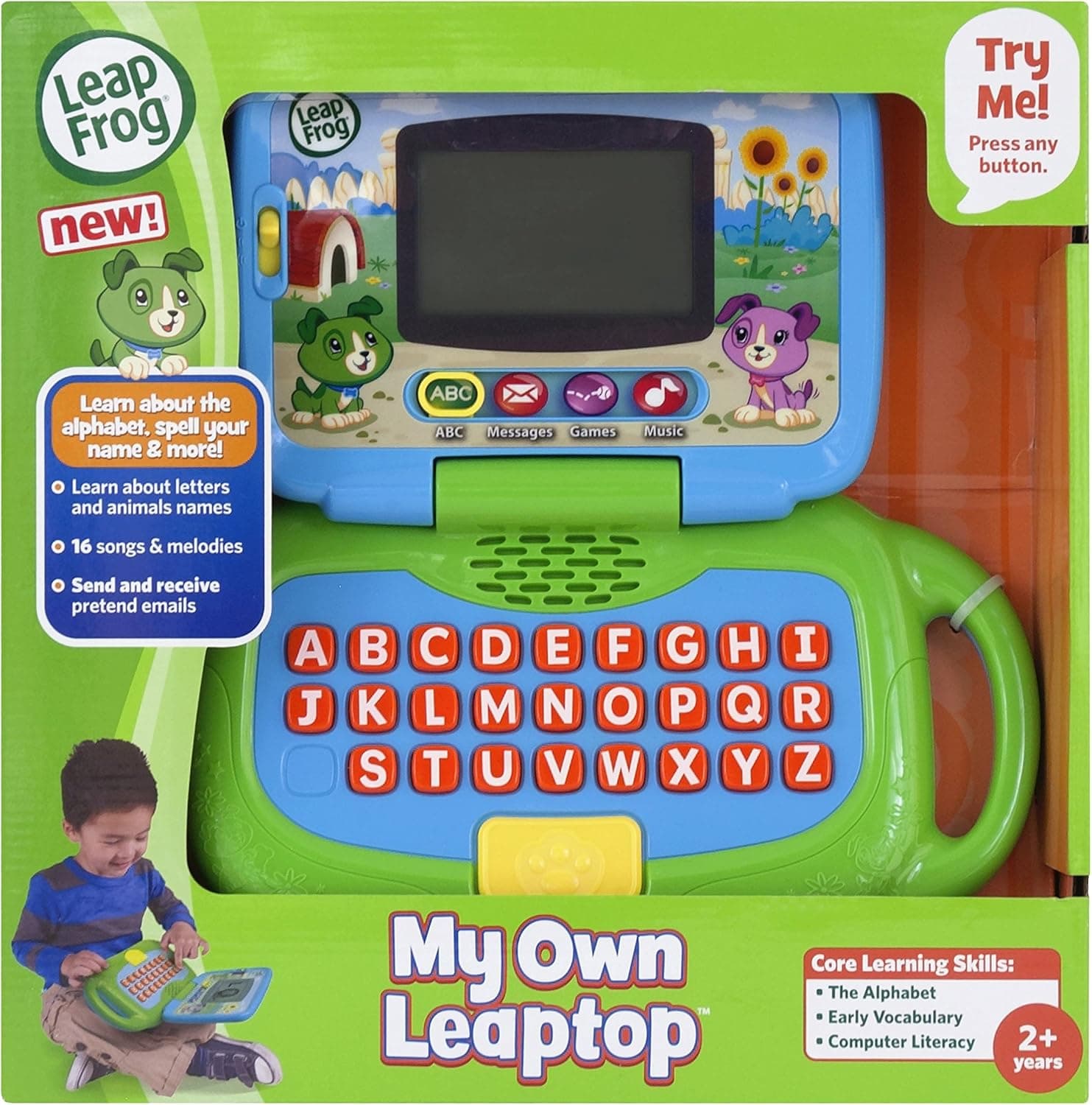 لپتاپ آموزشی تعاملی کودک LeapFrog Scout My Own Leaptop سبز لپتاپ آموزشی تعاملی کودک LeapFrog Scout My Own Leaptop سبز