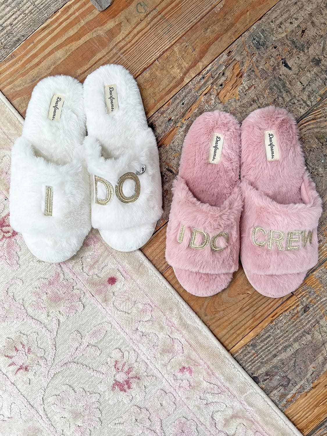 دمپایی زنانه Dearfoams مدل Novelty Bridal Slide دمپایی زنانه Dearfoams مدل Novelty Bridal Slide