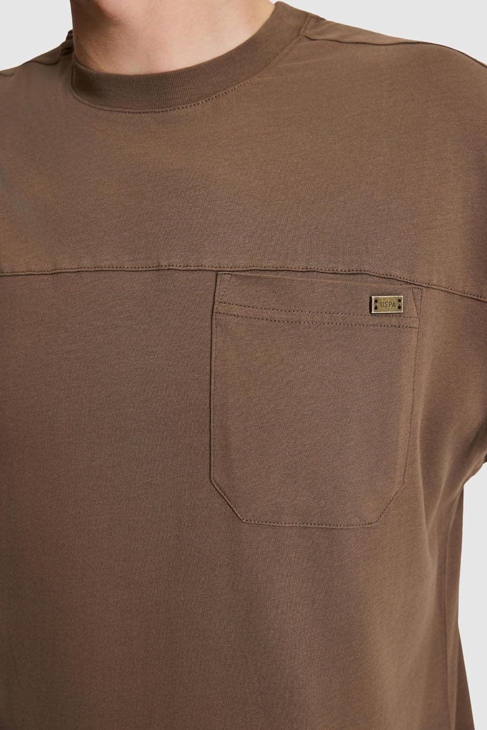 تیشرت مردانه U.S. POLO ASSN. یقه گرد فیت راحت رنگ سنگی مدل VR049 تیشرت مردانه U.S. POLO ASSN. یقه گرد فیت راحت رنگ سنگی مدل VR049