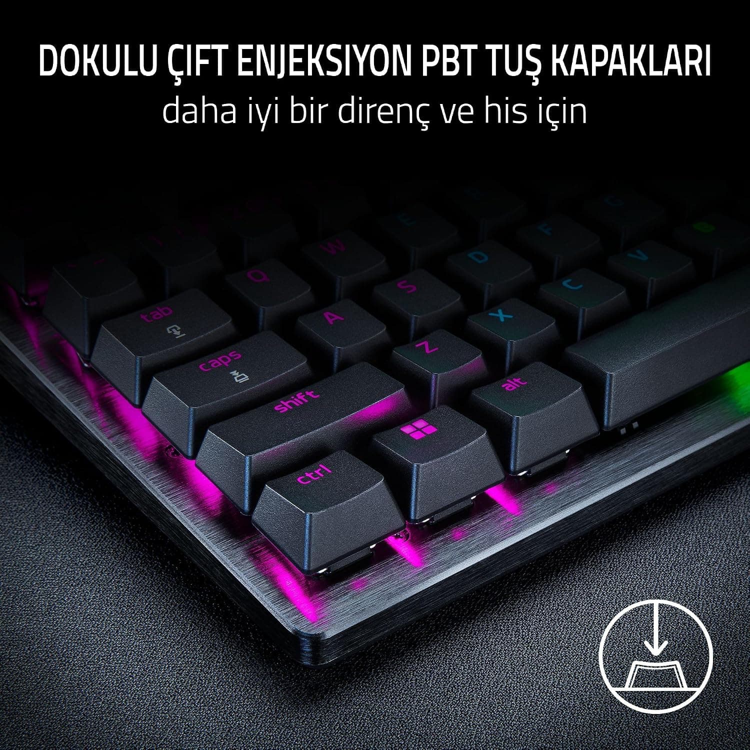 کیبورد گیمینگ Razer مدل Huntsman V3 Pro سوئیچ آنالوگ نوری مشکی ABD کیبورد گیمینگ Razer مدل Huntsman V3 Pro سوئیچ آنالوگ نوری مشکی ABD