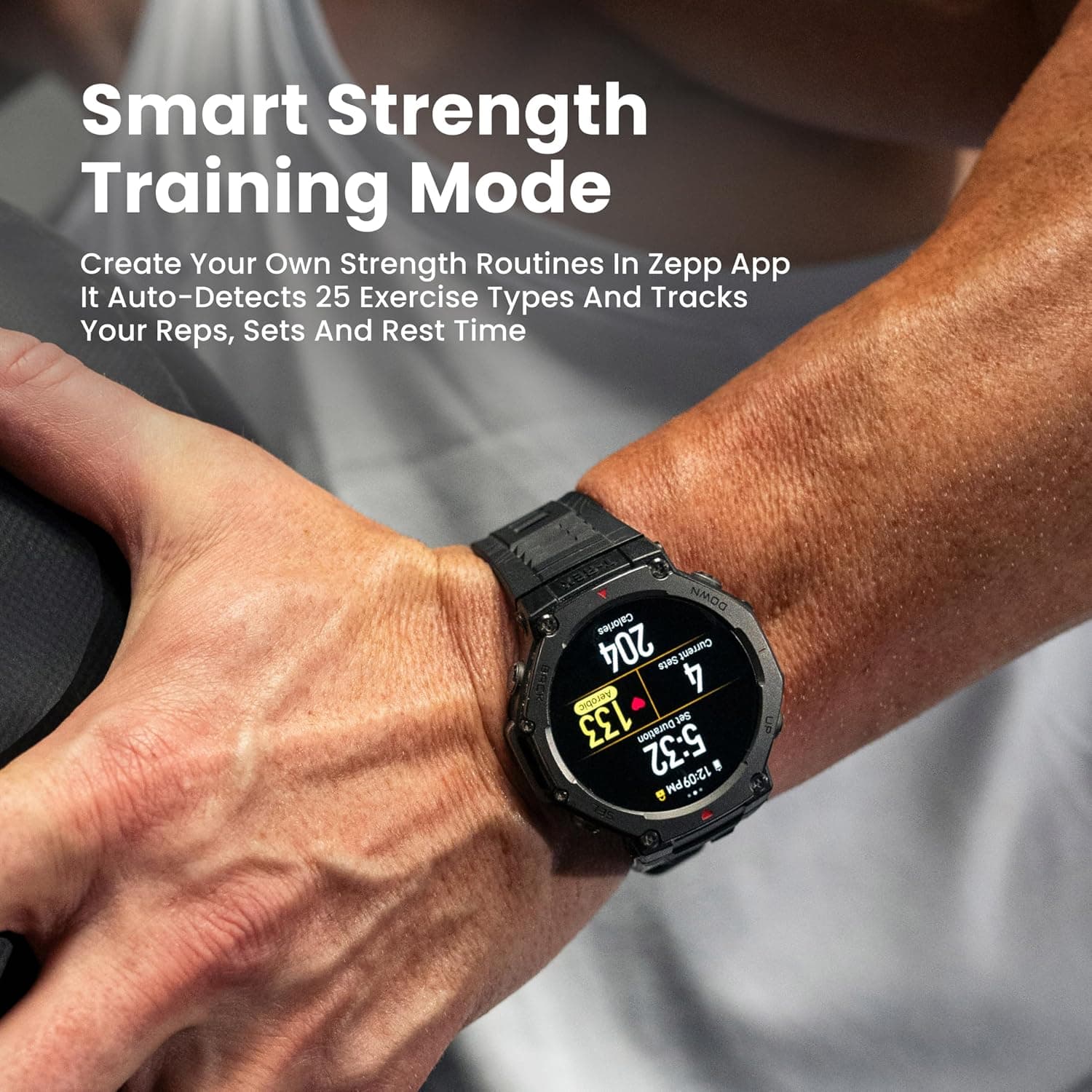 ساعت هوشمند Amazfit با GPS و ضدآب مدل T-Rex 3 48mm ساعت هوشمند Amazfit با GPS و ضدآب مدل T-Rex 3 48mm