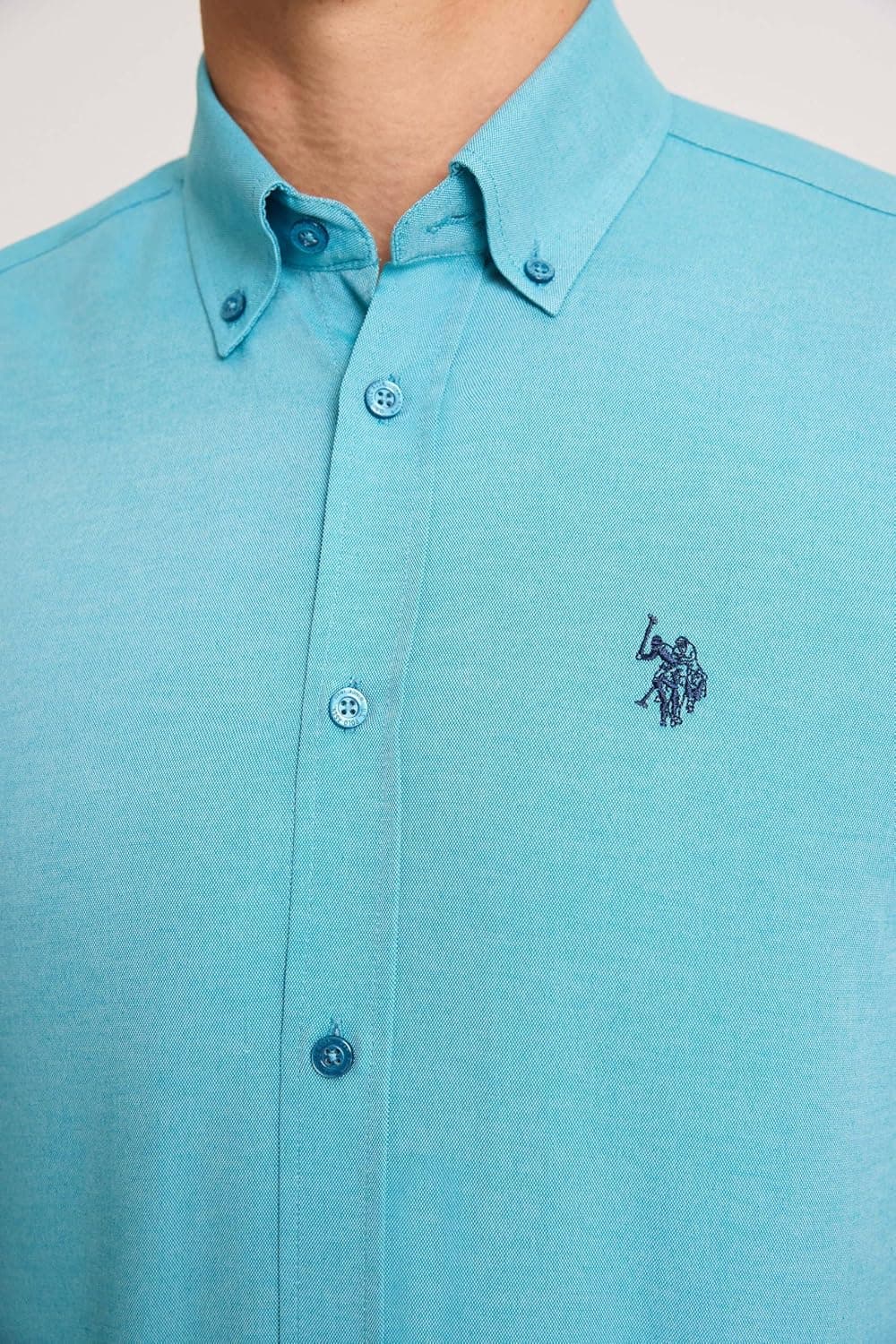 پیراهن مردانه آستینبلند ساده سبز تیره U.S. POLO ASSN. مدل 50324708 VR079 پیراهن مردانه آستینبلند ساده سبز تیره U.S. POLO ASSN. مدل 50324708 VR079