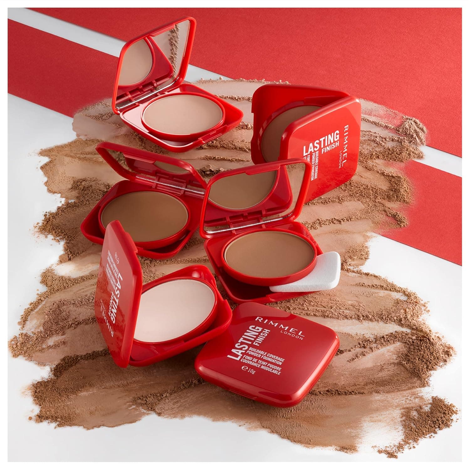 کرم پودر فشرده Rimmel مدل Lasting Finish رنگ 001 Fair Porcelain وزن 10G کرم پودر فشرده Rimmel مدل Lasting Finish رنگ 001 Fair Porcelain وزن 10G