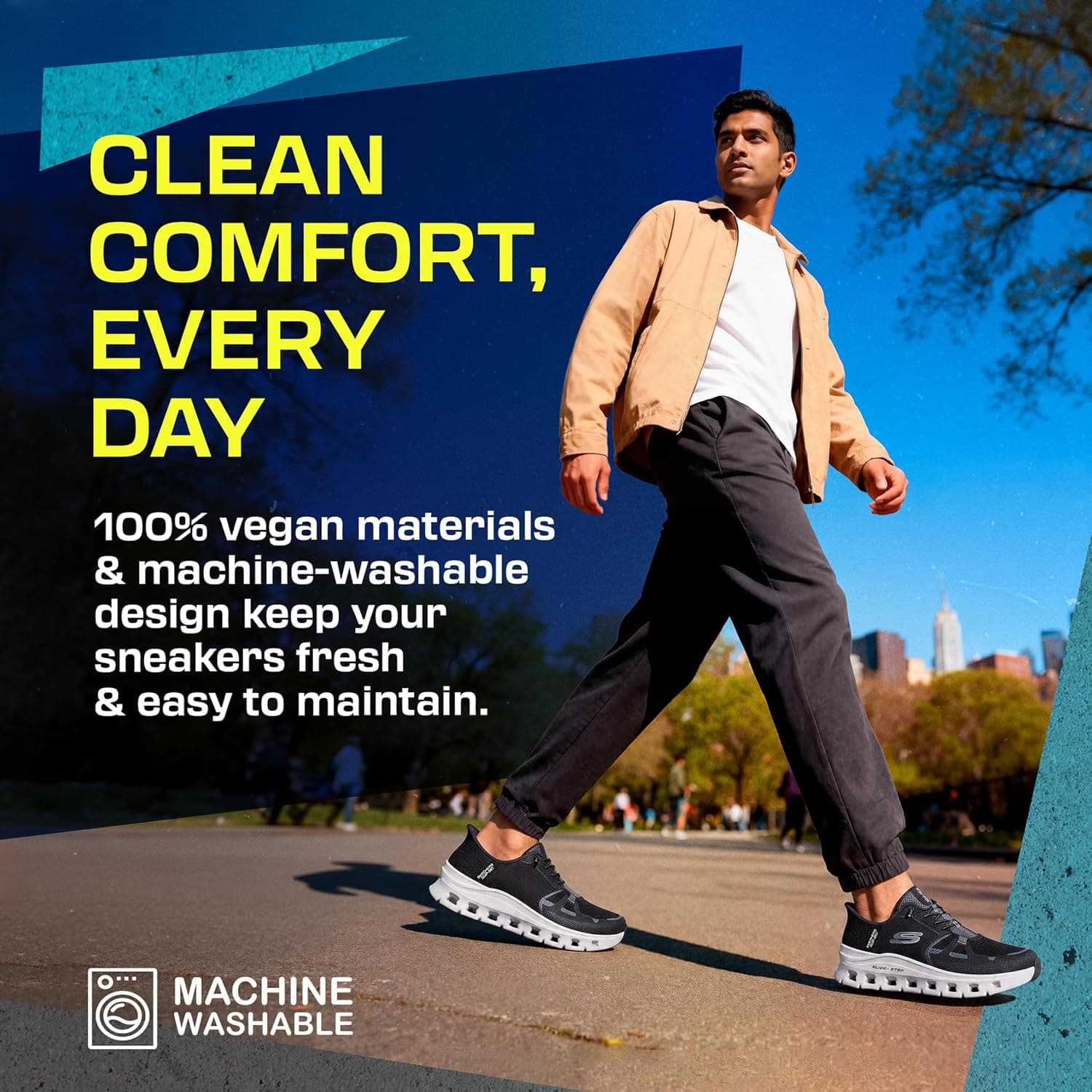 کفش اسنیکر مردانه Skechers مدل Glide-Step Pro با Hands Free Slip-in کفش اسنیکر مردانه Skechers مدل Glide-Step Pro با Hands Free Slip-in