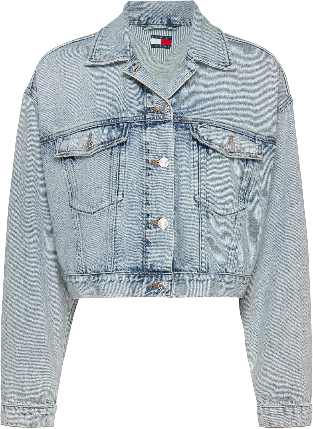 ژاکت تراکر زنانه Tommy Hilfiger کراپ OVSZ مدل BI6012 ژاکت تراکر زنانه Tommy Hilfiger کراپ OVSZ مدل BI6012