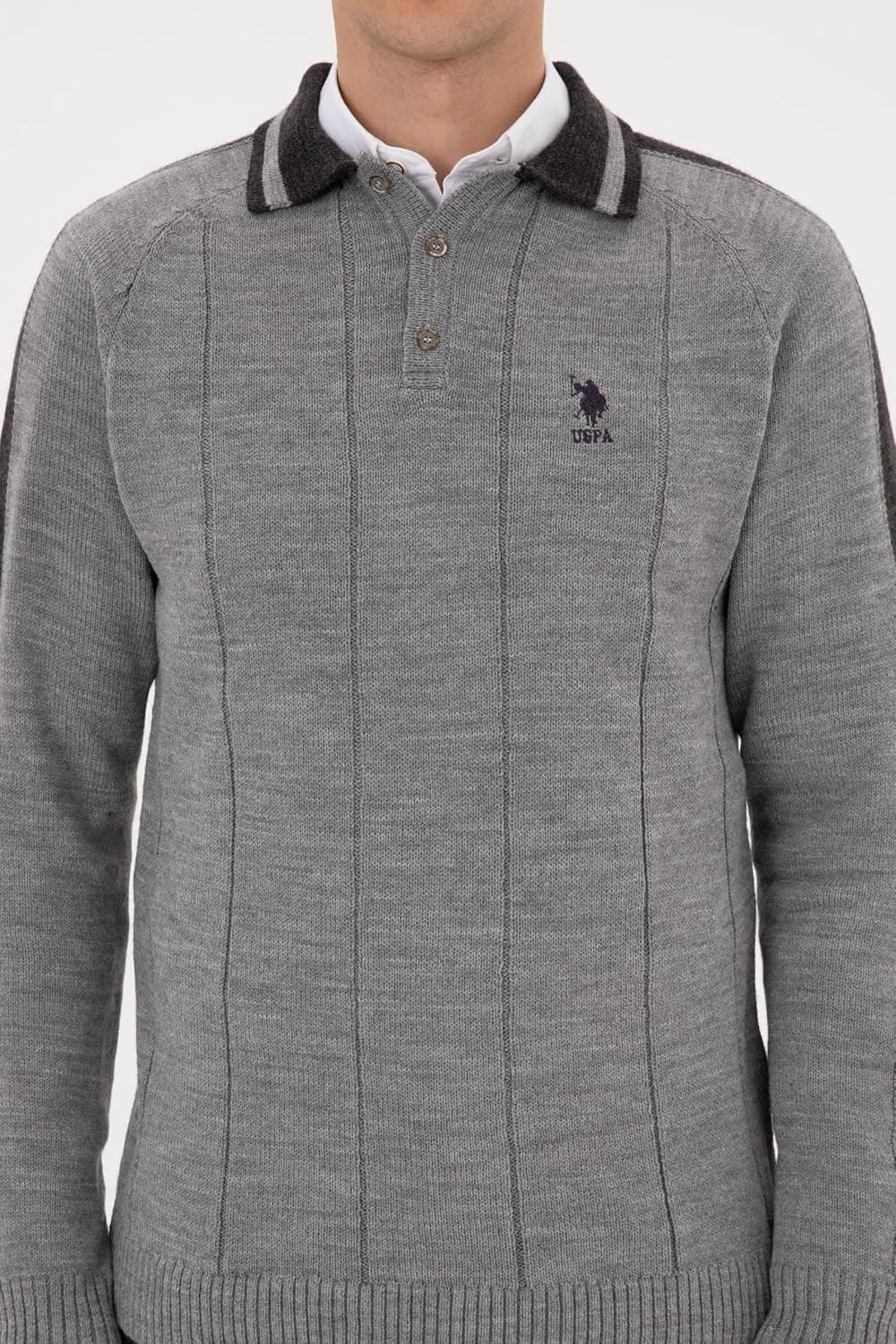 پلیور مردانه U.S. POLO ASSN. خاکستری مدل 50315043-VR024 پلیور مردانه U.S. POLO ASSN. خاکستری مدل 50315043-VR024
