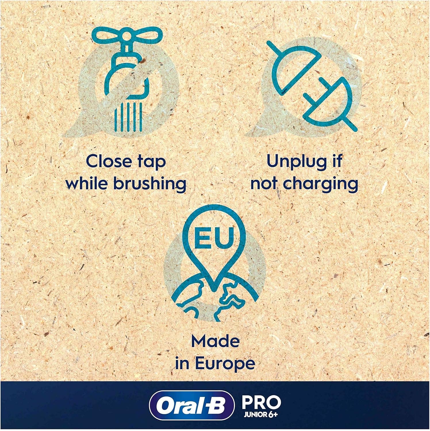 مسواک برقی کودک Oral-B Pro Junior با ۳ حالت و سری یدک، بنفش مسواک برقی کودک Oral-B Pro Junior با ۳ حالت و سری یدک، بنفش